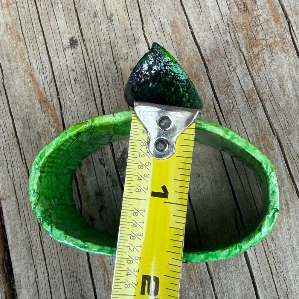 Handmade Watermelon Napkin Rings Set of 8 Green Red Summer Fruit Decor